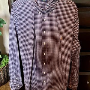 NWT Polo Ralph Lauren Long Sleeve Mens Shirt Blue White Red Plaid 2XL